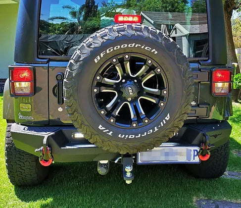 JK Longhorn MAX-HD Rear Bumper w/ LED+D-Ring