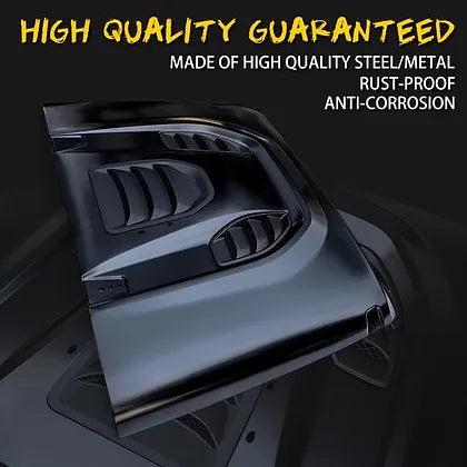 JK Trailcat Bonnet - Steel black e-coated