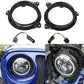 JL 7" Led Headlights Mounting Bracket Ring & Harness