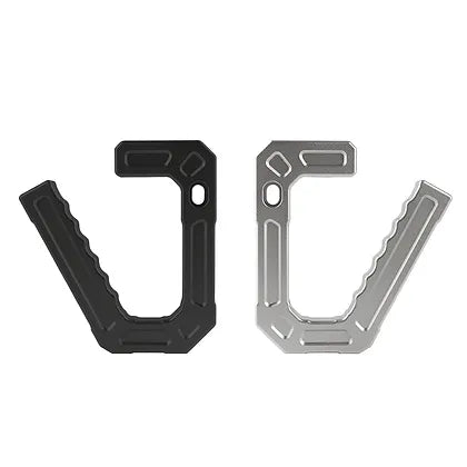 JK CNC Aluminum Armor A-pillar Grab Handle - Black (Pack of 2)