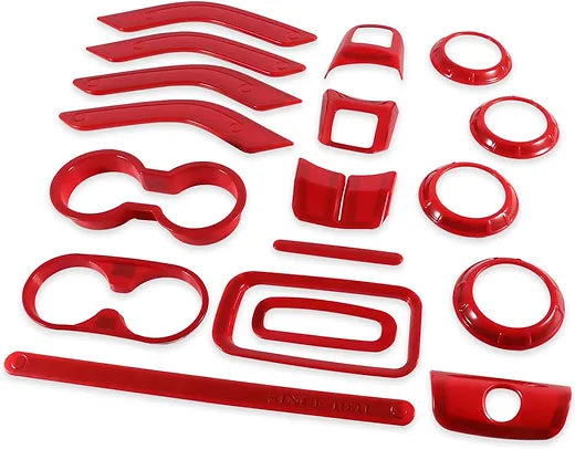 JK 28pcs RED Interior Decoration Trim Kit 2011-2018