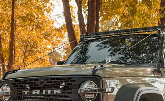 TQ Limb Raisers Branch Deflector with Roof Bar Light Bracket