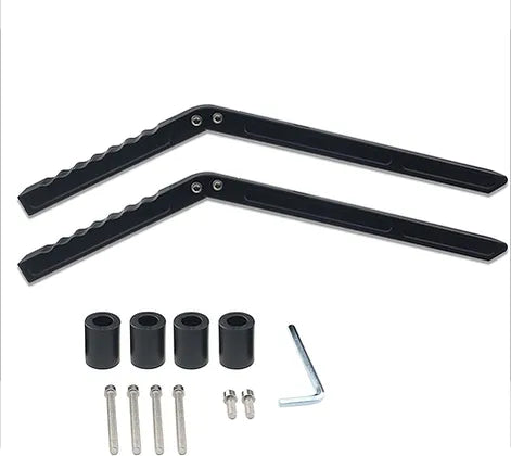 JK CNC Armor Rear Grab Handle - Black (Pack of 2)