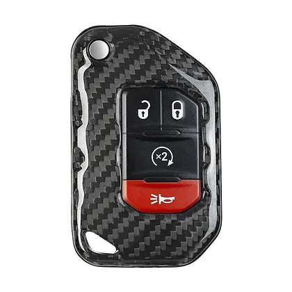 JL/JT Carbon Fiber Key Case (Black/Red)