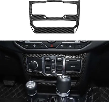 JL/JT Window Control Switch Button Cover (Cabon Fiber Texture)