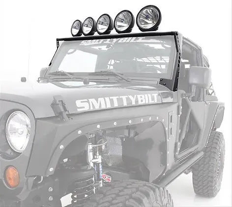 JK Windshield Top Spotlight / Bar Light Mounting Bracket