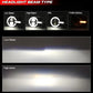 Bronco Style 90W 5X7" LED Headlight DOT Black - Pair