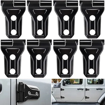 JL Side Door Hinge Cover Trim - Black