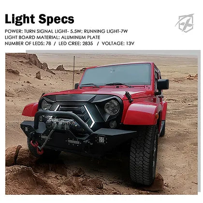 JK Avenger LED Grill (DRL+Indicator)