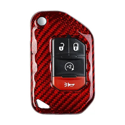JL/JT Carbon Fiber Key Case (Black/Red)