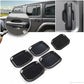 JL 4-Door Glossy Black ABS Car Exterior Door Handle Bowl Cover
