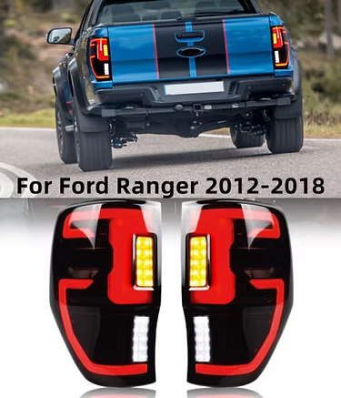 Ford Ranger LED Running Tail Light - Dynamic Welcome Smoke Lens