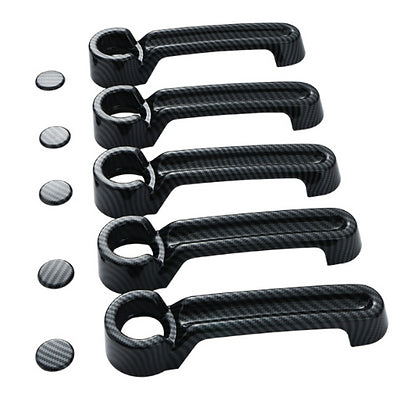JK Door Handle Cover - Carbon Fibre Texture