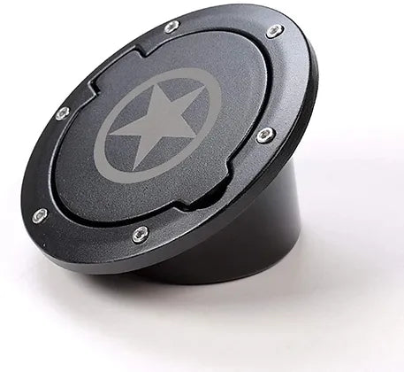 JK Aluminum Fuel Cap - STAR