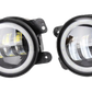 4" Fog Light DRL+Amber Flicker Halo Ring
