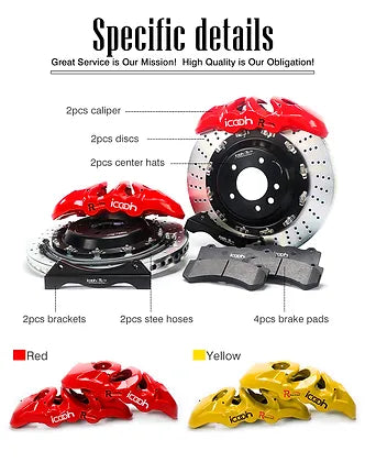 Longhorn 6-Piston Front Brake Kits for 20" Rim - 1 set