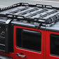 JL 4Dr Aluminum Roof Rack w/ Ladder Roof Luggage