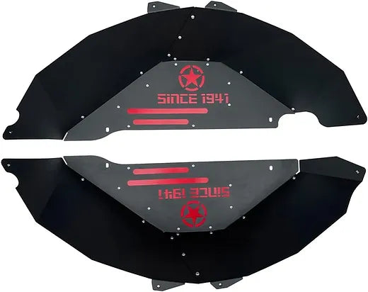 Longhorn Steel Rear Inner Fender "Since 1941" - RED