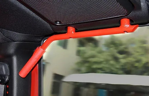JK Wild Boar Rear Grab Handles -Steel red
