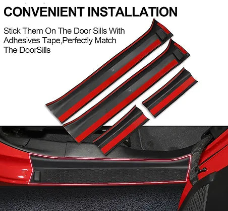 JL/JT Rubber Door Entry Guards for 4-door
