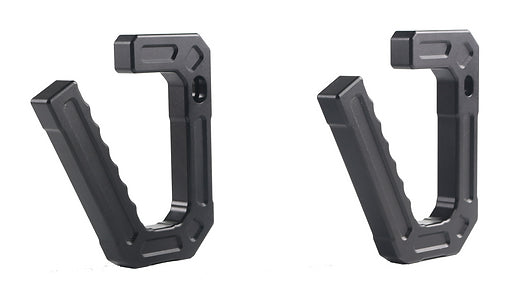 JK CNC Aluminum Armor A-pillar Grab Handle - Black (Pack of 2)
