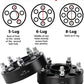 JL Wheel Spacer 38mm (1.5inch) Black - 4 piece