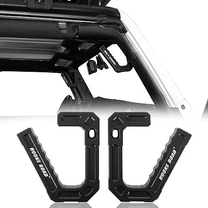 JK CNC Aluminum Armor A-pillar Grab Handle - Black (Pack of 2)