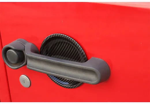 JK Door Handle Bowl Trim - Carbon Fibre Texture