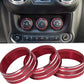 JK 28pcs RED Interior Decoration Trim Kit 2011-2018