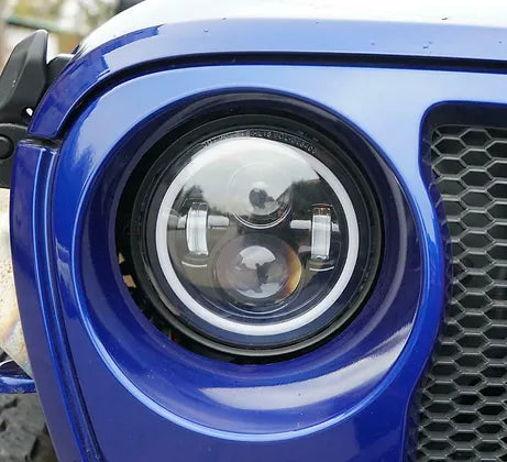JL 7" Led Headlights Mounting Bracket Ring & Harness
