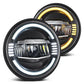 Longhorn 7" 100W Dynamic Triple Halo LED Headlight