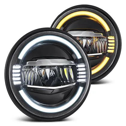 Longhorn 7" 100W Dynamic Triple Halo LED Headlight