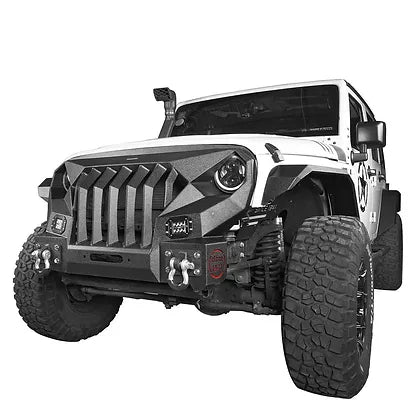 JK Longhorn Stubby Front Grill Bumper w/ LED