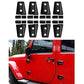 JK Side Door Hinge Cover Trim - Black