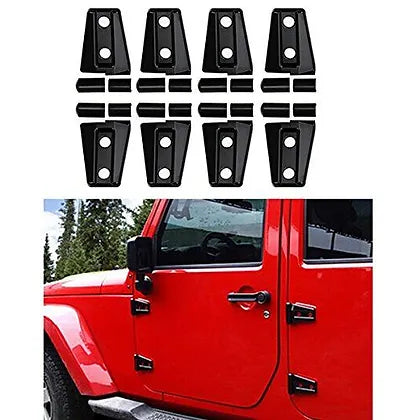 JK Side Door Hinge Cover Trim - Black