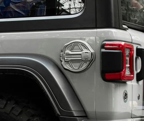 GEEA® Design JK Fuel Cap Cover - Black Aluminum Alloy