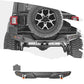 JK Longhorn MAX-WD Rear Bumper w/ LED+D-Ring+ Number Plate Holder
