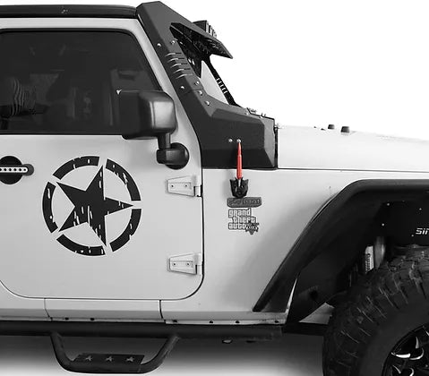 JK AL Windshield Frame Cover Roof Sun Visor Cowl Body Armor