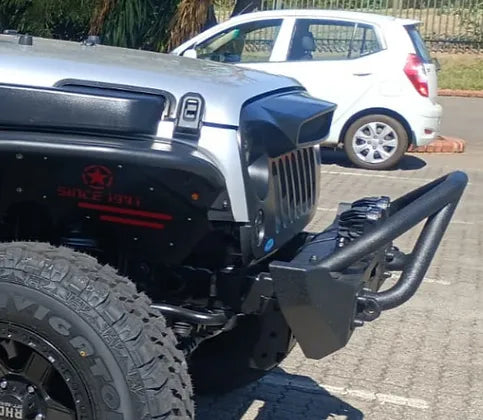JK/JL Longhorn Double X Striker Front Bumper w/ Winch Cover Plate