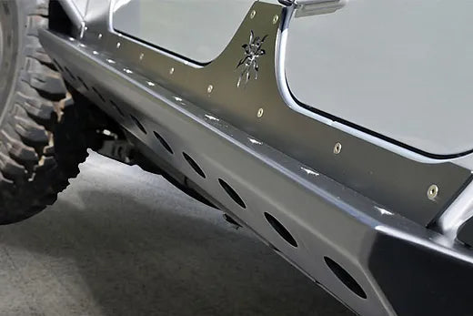 JK Poison Spyder 4-door Steel Rock Slider w/ Armor
