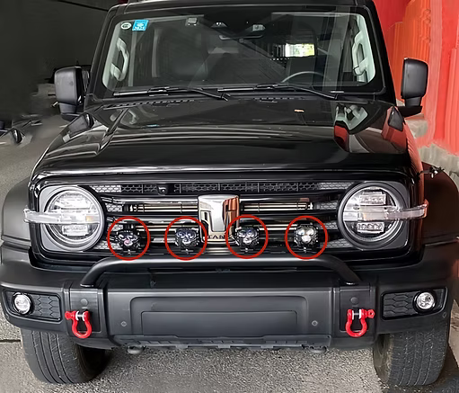 Tank300 Bull Bar with Spot Light Bracket for OE Bumper