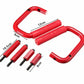 JK Wild Boar Front Grab Handles - Red Aluminum