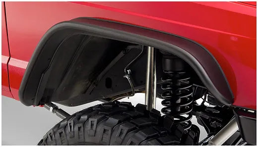 JK Matte Black Flat Style Fender Flares - 4pcs