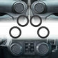 JK 18pcs Interior Decoration Trim Kit For 2011-2017 4Dr
