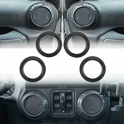 JK 18pcs Interior Decoration Trim Kit For 2011-2017 4Dr