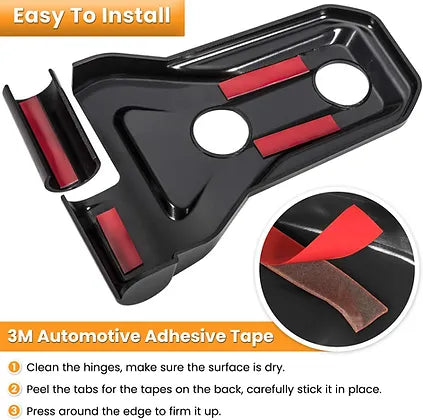 JL Side Door Hinge Cover Trim - Black