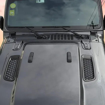 JL/ JT Bonnet Vent Cover Trim (Carbon Fibre Texture)