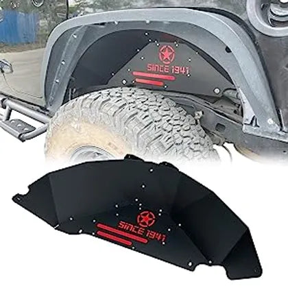 Longhorn Steel Rear Inner Fender "Since 1941" - RED