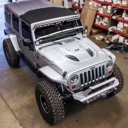JK/JL Avenger Aluminum Fender Flare - Black powder coated