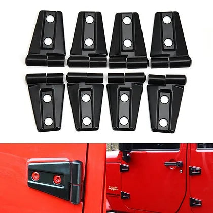 JK Side Door Hinge Cover Trim - Black
